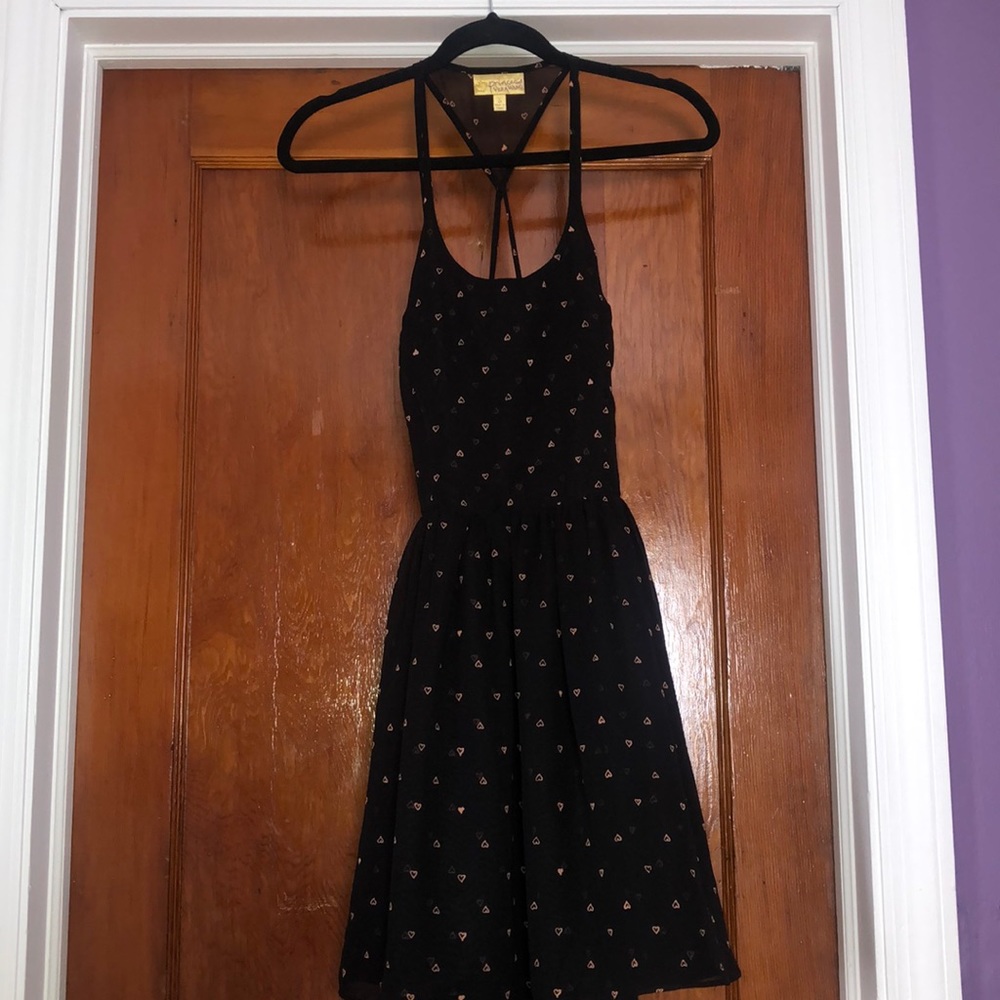 Mini open back dress